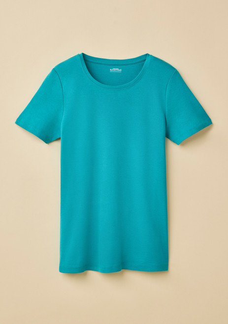 Ribbed Cotton Crewneck Tee