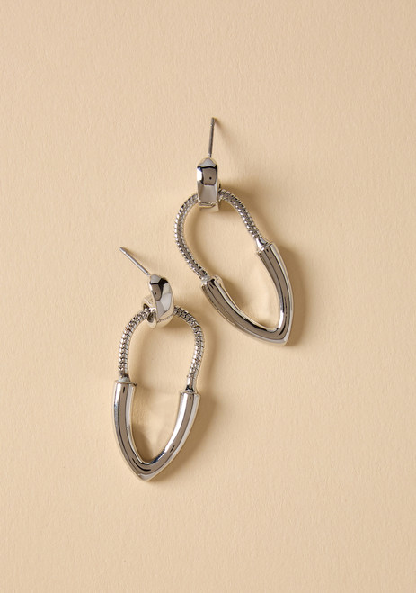 Chain Drop Post Earrings