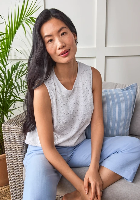 Eyelet Tank top - lifestyle image 