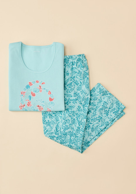 Sea Shell Print Pyjama Set