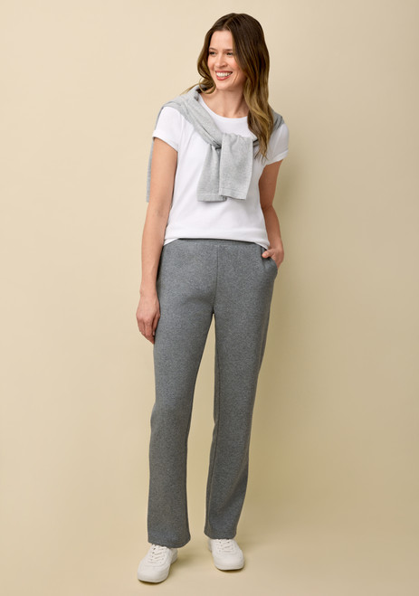 Uncuffed Fleece Sweatpant - Grey 