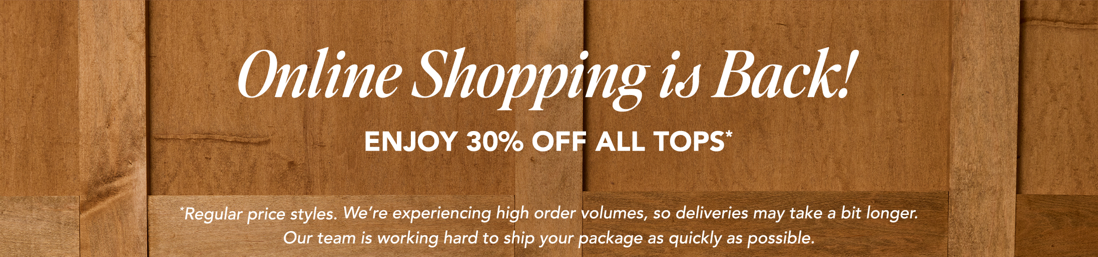 Online Shopping Is Back Online Shopping Is Back