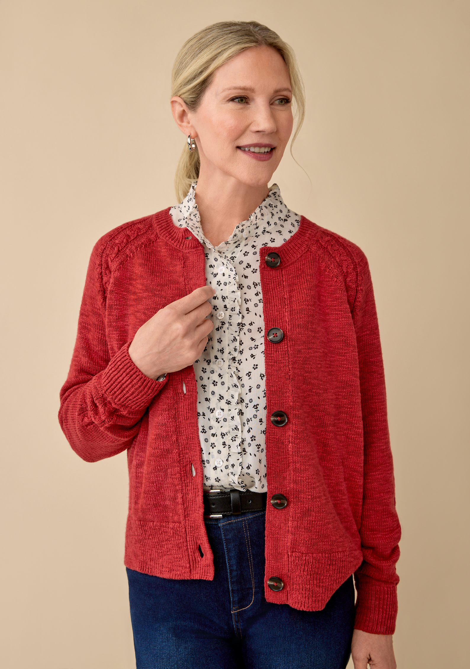 Crewneck Cardigan | Northern Reflections
