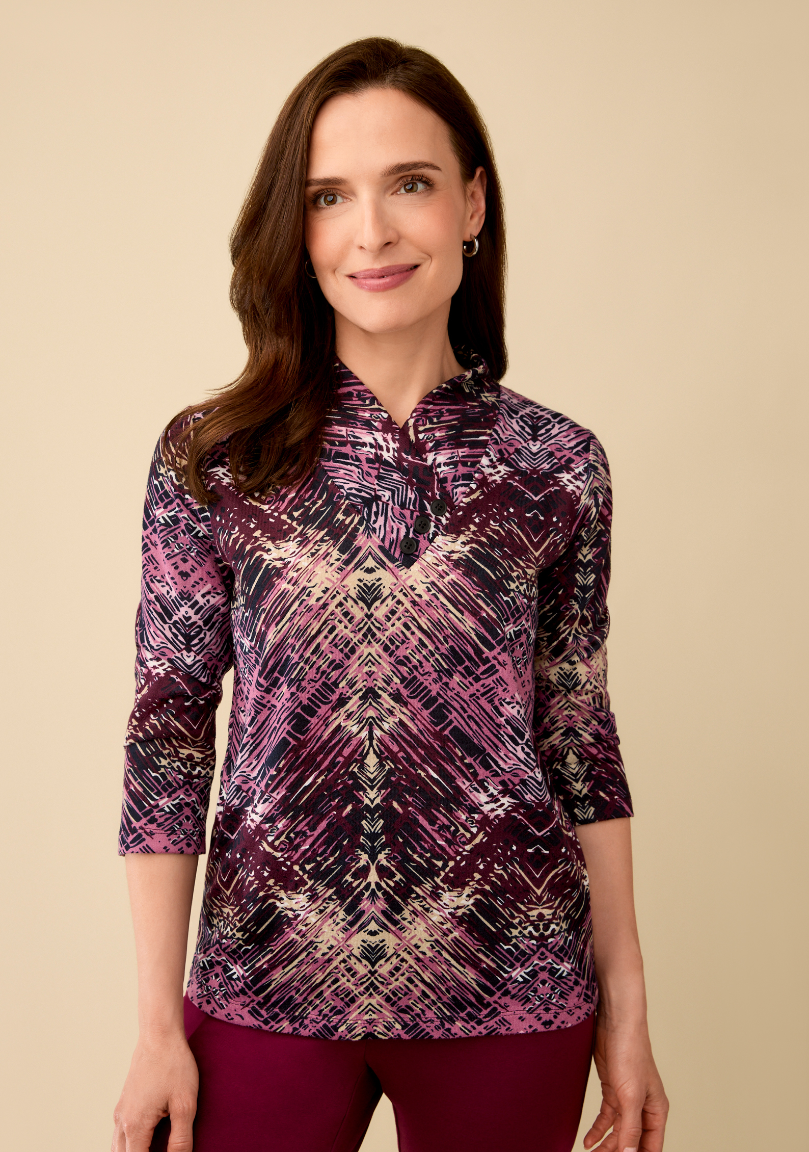 Crossover Knit V-Neck Top | Northern Reflections