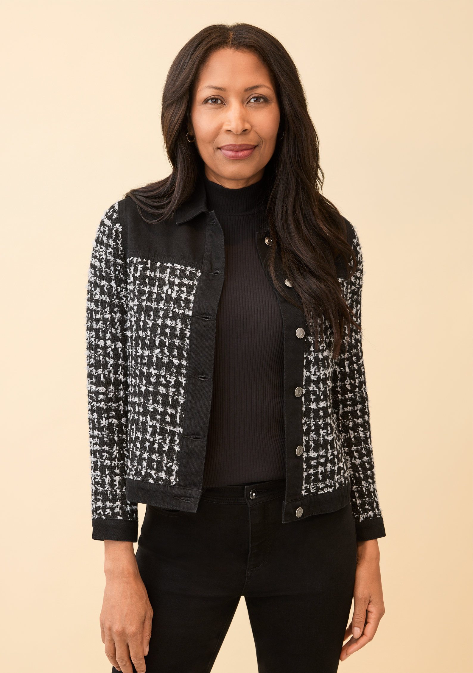Tweed-Inspired Button Jacket | Northern Reflections