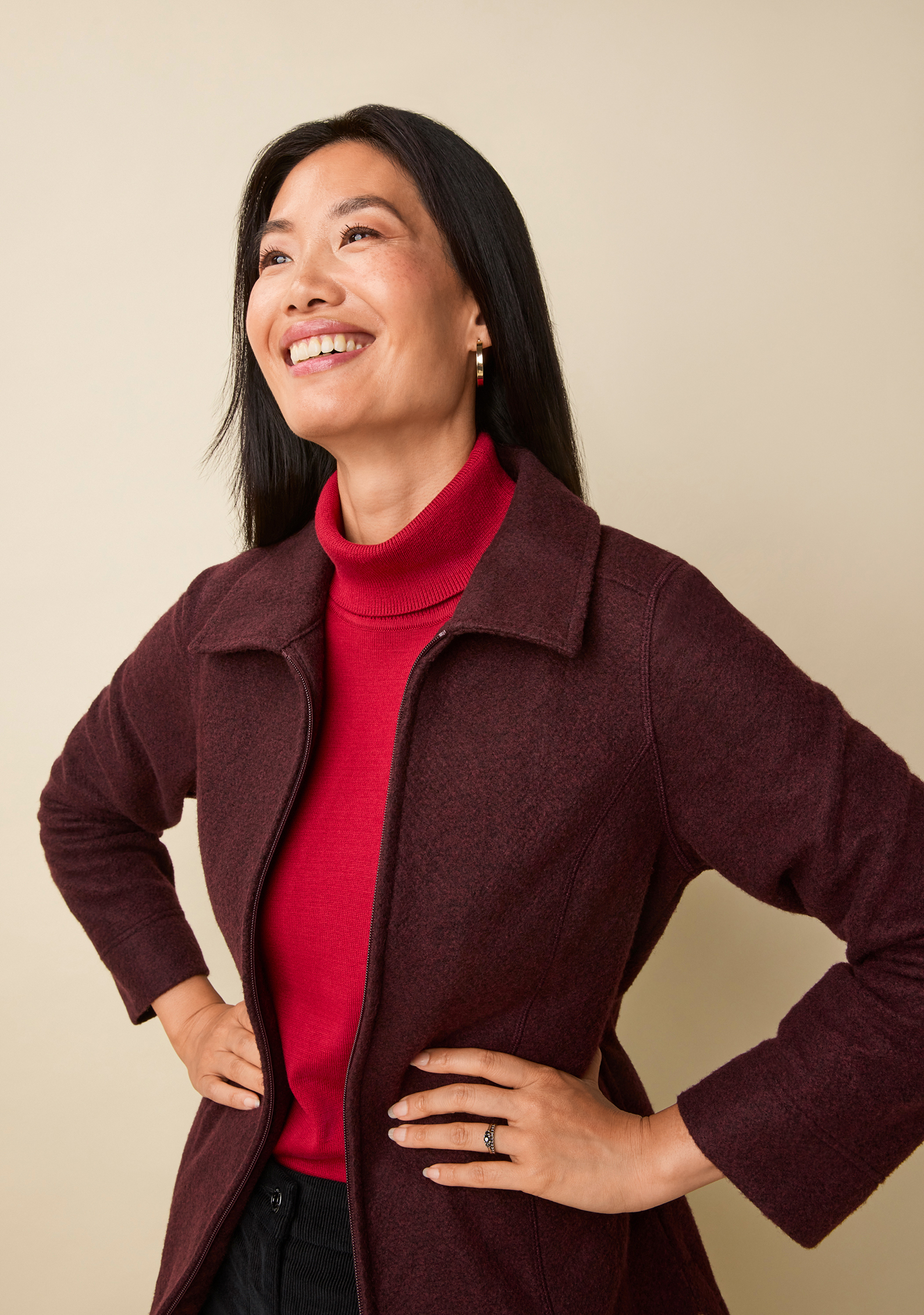 Bouclé Full-Zip Jacket | Northern Reflections