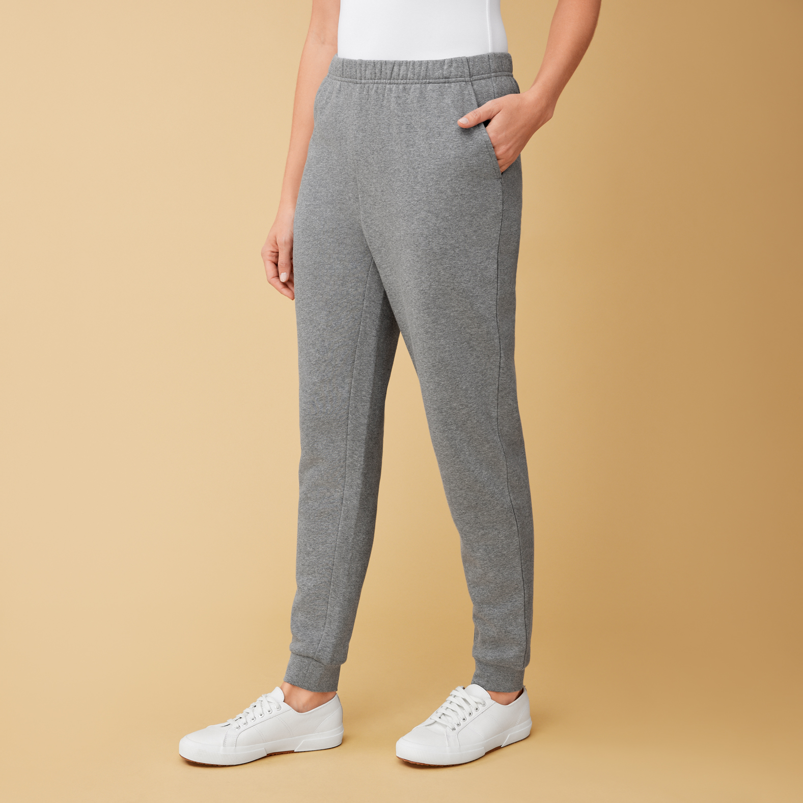 Buy Light Grey Relaxed Fit Cotton Blend Cuffed Joggers from Next