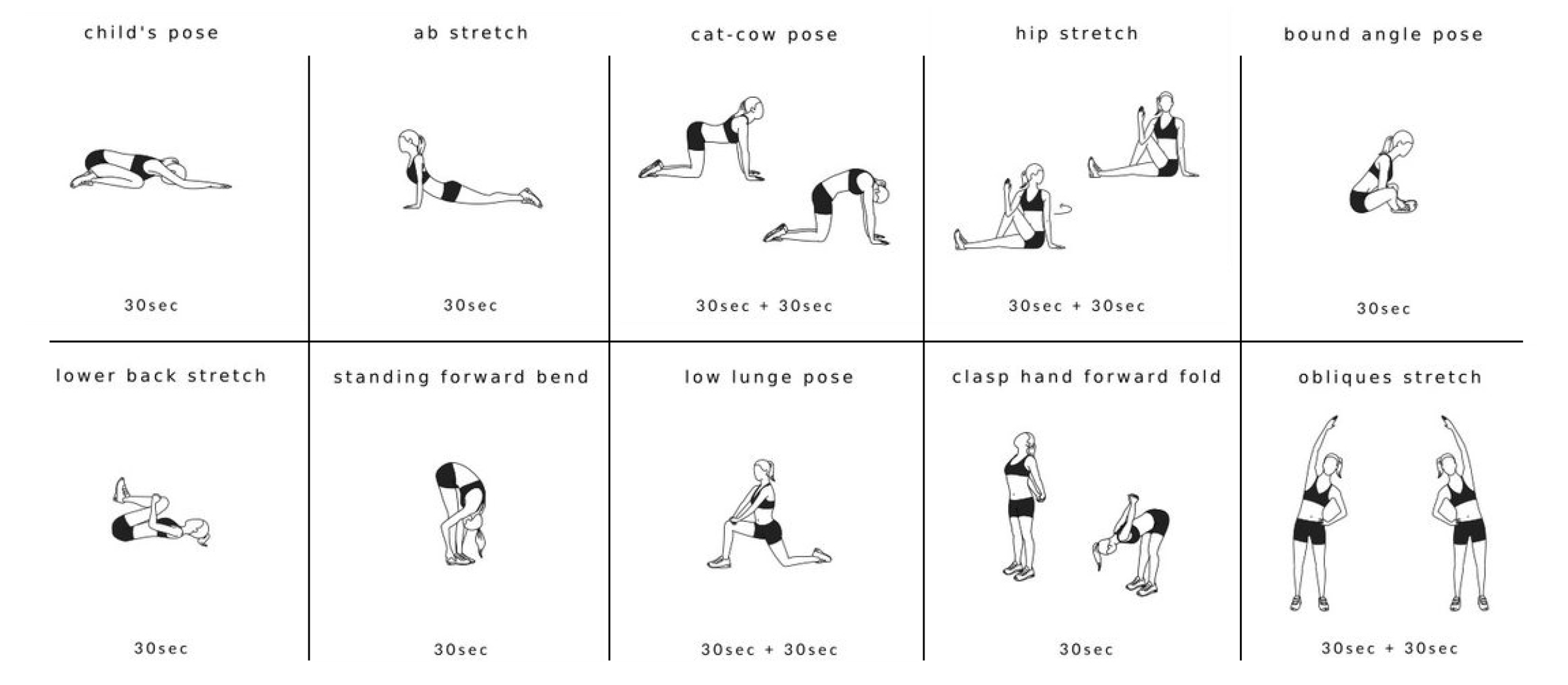 Stretching Exercises Worksheet
