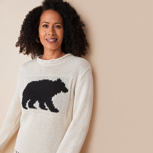 Women's Polar Bear Embroidered Sweater | Northern Reflections