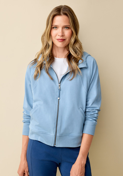 Women's Contrast Knit Zip Up Hoodie | Northern Reflections