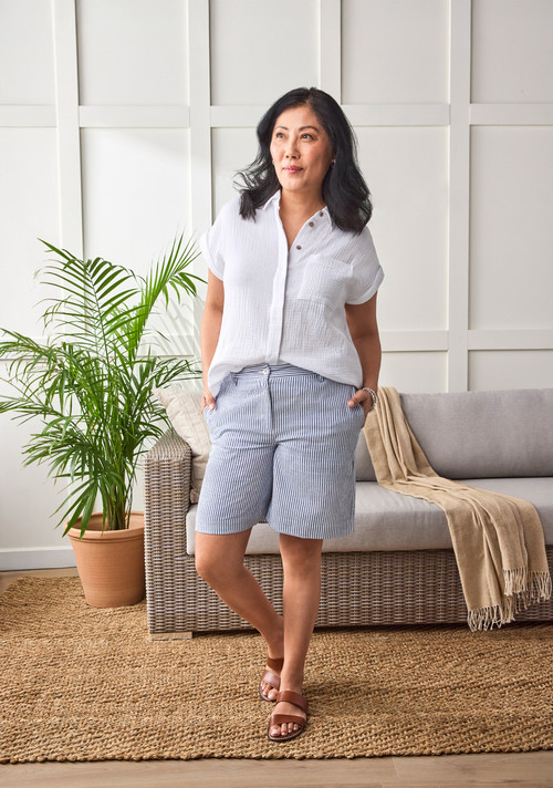 Seersucker Stripe Short | Northern Reflections