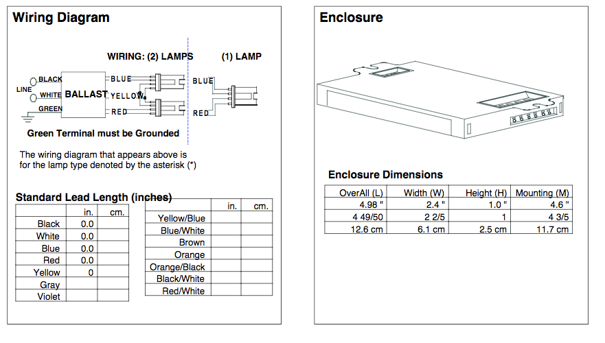 Advance Icf 2s26 H1 Ld Cfl Ballast