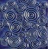 Bristol Studios - Nouveau - G2350 Chinon Blue Relief Deco - 6X6 Hand Crafted Decorative Tile - $3.95