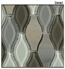 Supplier: Tile Store Online, Name: Seagull SGS-72, Color: Polar Grey, Type: Rhomboid Diamond Glass Mosaic Tile, Size: 11X11.5