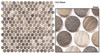 Urban Jungle - UJ664 Old Python - Penny Round Aluminum Metal Cap Mosaic - Sample