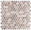 Urban Jungle - UJ666 Truffle Corner - Penny Round Aluminum Metal Cap Mosaic - Sample