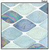 Supplier: Tile Store Online, Name: Aquatica AQ-2005, Color: Atlantis, Type: Rhomboid Diamond Oval Glass Mosaic Tile, Size: 10X10
