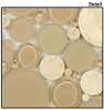 Supplier: Tile Store Online, Name: BFS-201, Color: Sable Brown,Type: Round Glass & Stone Mosaic Tile, Size: 12X12