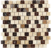Supplier: Tile Store Online, Name: Tranquil Offset TS-922, Color: Spotted Dove, Type: Crackle Jewel Glass & Stone Mosaic Tile, Size: 1X1