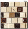 Supplier: Tile Store Online, Name: Tranquil Offset TS-922, Color: Spotted Dove, Type: Crackle Jewel Glass & Stone Mosaic Tile, Size: 1X1