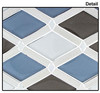 Supplier: Tile Store Online, Name: Falling Star, Color: Cerulean Gaze, Type: Glass & Metal Mosaic Tile, Size: Diamond