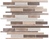 Maison De Luxe Series - MDX-2724 Cashmere Drive - Brick Shape Porcelain Wood & Metal Mosaic Tile - Random - Sample