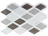 Supplier: Tile Store Online, Name: Falling Star, Color: Silver Quill, Type: Glass & Metal Mosaic Tile, Size: Diamond