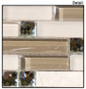 Supplier: Tile Store Online, Name: SPS-1505, Color: Grey Tranquility,Type: 5/8 X Random Brick Linear Glass & Stone Mosaic Tile, Size: 12X12