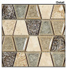 Supplier: Tile Store Online, Name: Tranquil Trapezoid TS-930, Color: Tender Harbor, Type: Crackle Jewel Glass & Stone Mosaic Tile, Size: 11.5X11.5