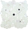 Supplier: Tile Store Online, Name: SBS-1510, Color: Soap Suds,Type: Round Glass & Stone Mosaic Tile, Size: 11.75X11.75