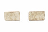 Shaw - Resin Travertine Towel Bar Brackets - Resin Cast Faux Stone Bath Accessory - Natural Travertine Color