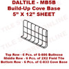 Daltile Keystones - MB5B Build-Up Cove Base Bullnose - D050 Mottled Medium Brown - Unglazed Porcelain Trim Tile - 5" X 12" SHEET