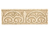 Resin Travertine Faux Stone - Fleur De Lis - 3 X 8 Listello Liner Border - Travertine Color