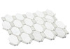 Gallery Groove - GYG 5581 The Met - White & Gray Long Hexagon Diamond Marble Mosaic