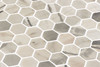 Aragon Hills - AGH 5414 Python Haze Taupe - 1" Inch Hexagon - Recycled Glass Tile Mosaic