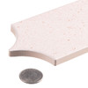 Popsicle - POP 6135 Morgan Salmon Pink  - 3" X 9" Fan Fish Scale Ceramic Tile