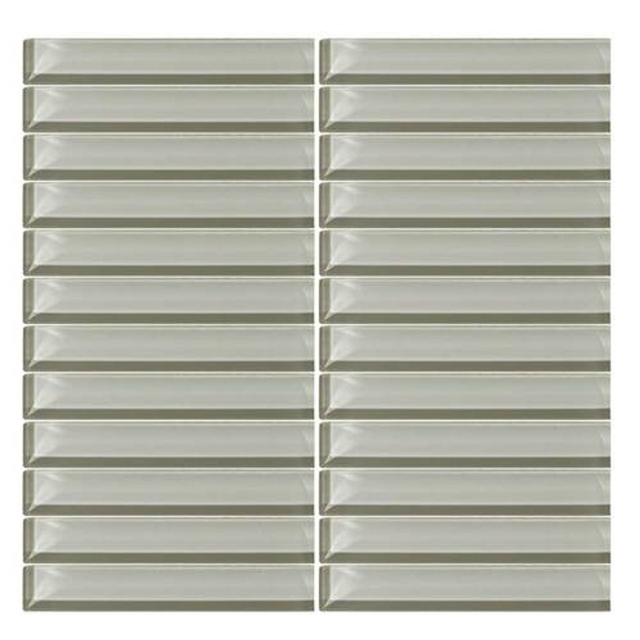Daltile Color Wave Glass Cw02 Feather White 1 X 6 Straight Joint Dal Tile Glass Mosaic Tile Glossy