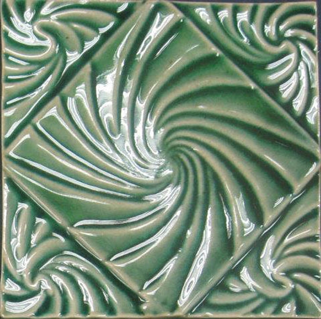Bristol Studios Nouveau G2351 Lyon Vert Relief Deco 6x6 Hand Crafted Decorative Tile Bristol Studios Nouveau G2351 Lyon Vert Relief Deco 6x6 Hand Crafted Decorative Tile
