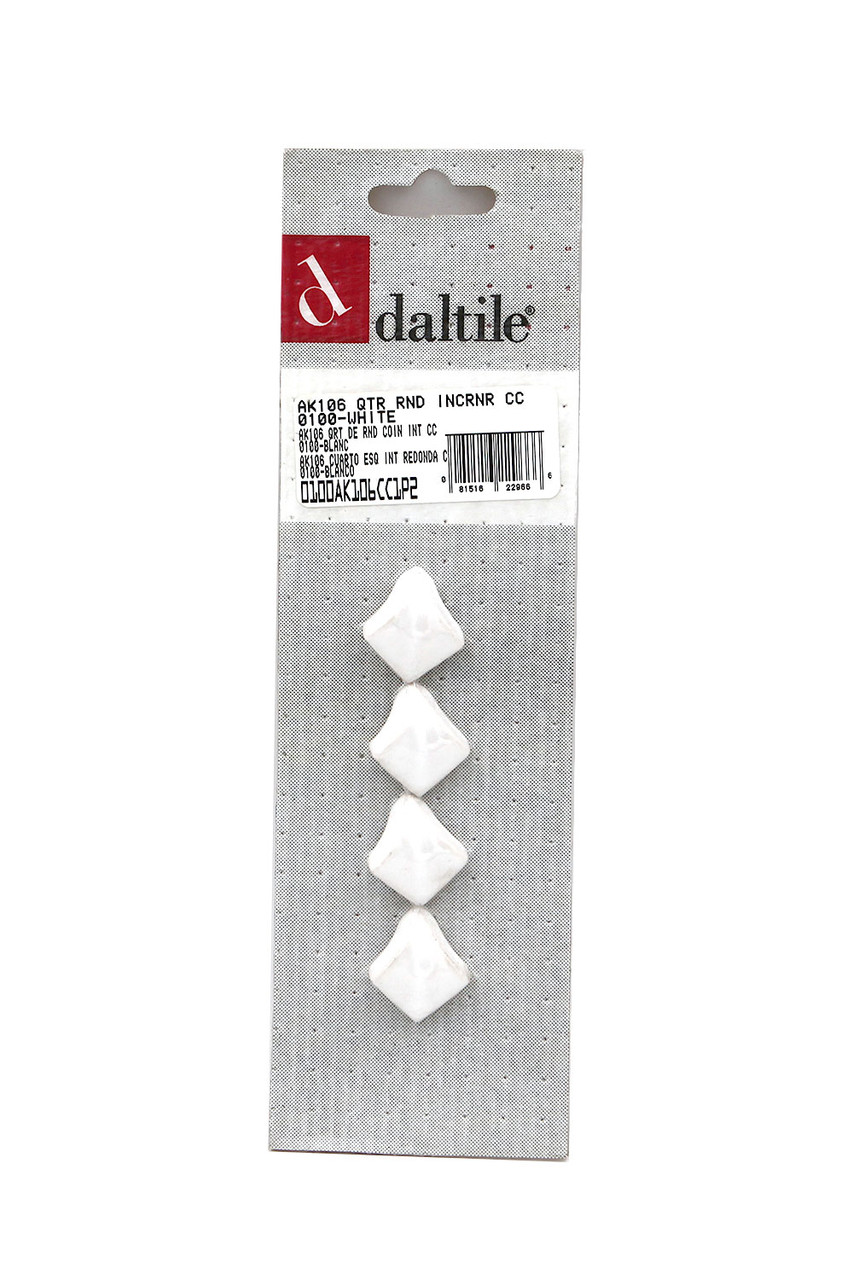 Daltile Color Wheel - Quarter Round IN Corner - 0100 White - AK106