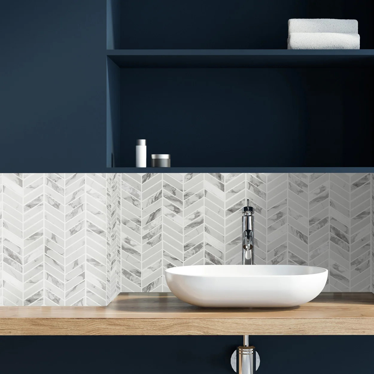 Style Access Lungarno - Simple Stone Bianco Chevron