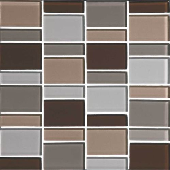 Supplier: Daltile, Series: Color Wave, Name: CW23 Downtown Oasis - Glossy, Category: Glass Tile, Size: Random Block