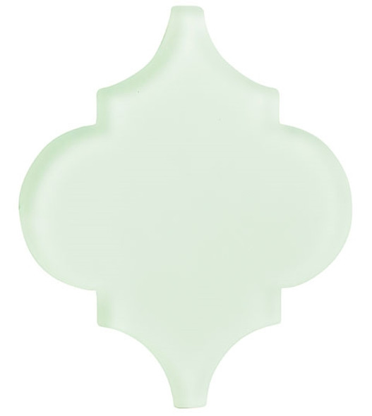 Glazzio Arabesque Glass Tile - Versailles VS-416FROSTED Reflective Pool - Moroccan Style Glass - Matte Frost Finish