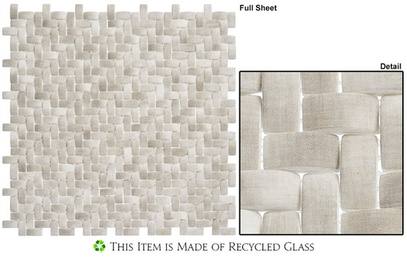 Summer Outing - SMO322 Koala - Basketweave Raised 3D Relief - Recycled Glass Mosaic - Sample