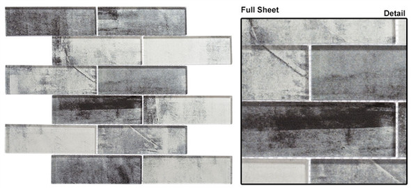 Westminster - WM 773 Abbey Hall - 2 X 6 Subway Rectangle Brick Shape Glass Mosaic