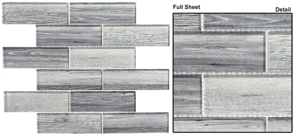 Westminster - WM 777 English Grey - 2 X 6 Subway Rectangle Brick Shape Glass Mosaic Westminster - WM 777 English Grey - 2 X 6 Subway Rectangle Brick Shape Glass Mosaic