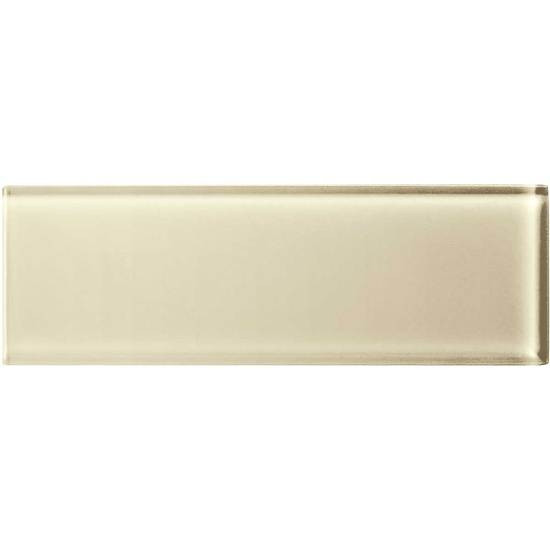 Supplier: American Olean, Series: Color Appeal Glass, Name: C104 Cloud Cream - Glossy, Type: Brick Subway Glass Tile, Size: 4X12