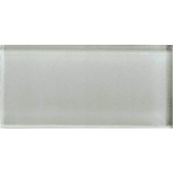 Supplier: American Olean, Series: Color Appeal Glass, Name: C102 Silver Cloud - Glossy, Type: Brick Subway Glass Tile, Size: 3X6