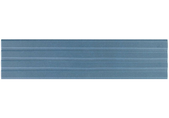EST-1185  Estria Aegir Blue Subway - 3" X 12" Ceramic Tile - RELIEF FLUTED MATTE