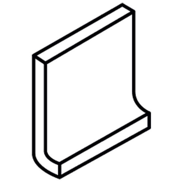 Daltile_Cove_Base_0139_Crisp_Linen_A3401_4X4_Glazed_Ceramic_Trim_Tile _Glossy_Drawing
