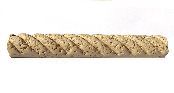 Resin Faux Stone - 1 X 8 Rope Cord Liner Border - Travertine Color - $2.49
